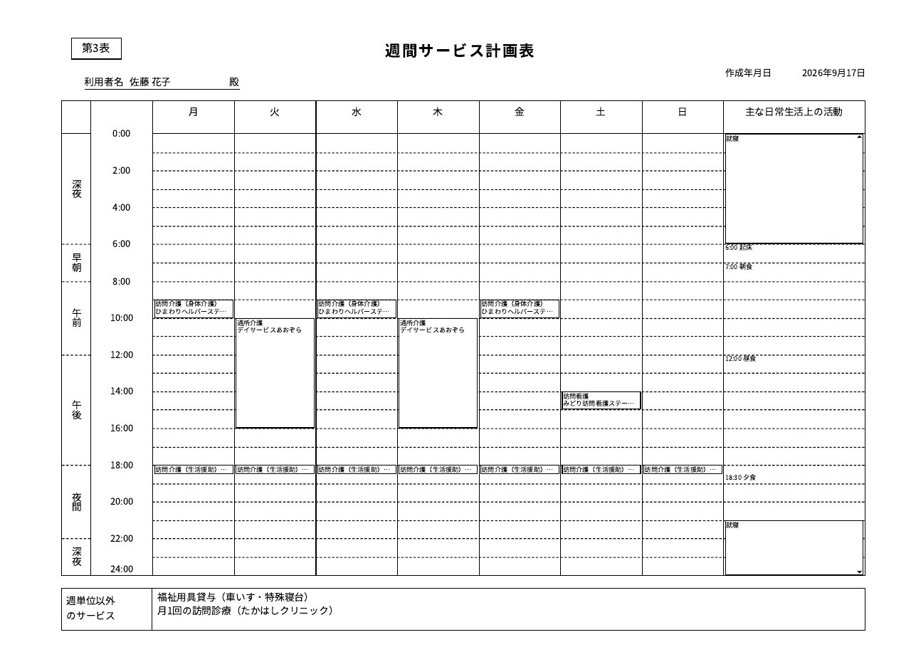 第3表のPDF